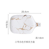 Best Gold Marble Glazes Ceramic Party Tableware