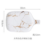 Best Gold Marble Glazes Ceramic Party Tableware