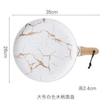 Best Gold Marble Glazes Ceramic Party Tableware