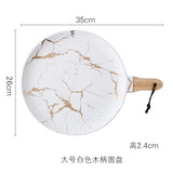 Best Gold Marble Glazes Ceramic Party Tableware