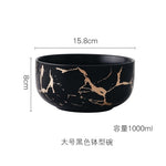 Best Gold Marble Glazes Ceramic Party Tableware