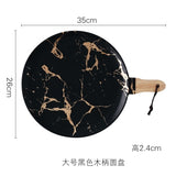 Best Gold Marble Glazes Ceramic Party Tableware