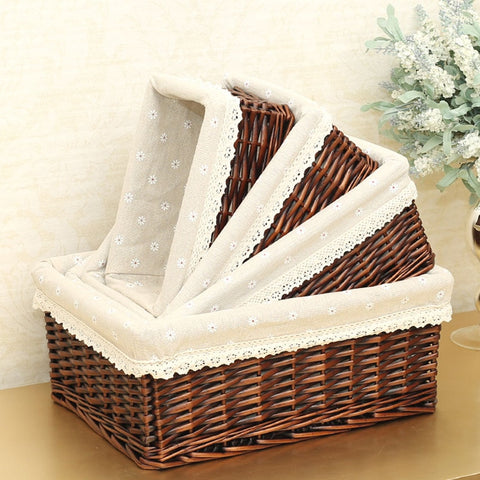 Handmade Rattan Storage Basket