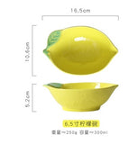 Lemon shaped plate ceramic plate