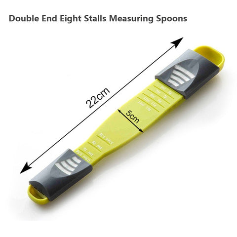 Adjustable Sliding Measuring Spoon With Scale At Both Ends, Nine