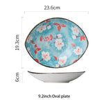 Ceramic Japanese-Style Dinner Plate