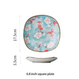 Ceramic Japanese-Style Dinner Plate