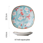 Ceramic Japanese-Style Dinner Plate