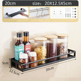 Kitchen Organizer Wall Mount Bracket Storage Rack